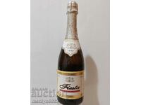 Bottle of champagne Fiesta wine vintage 2005 UNPRINTED