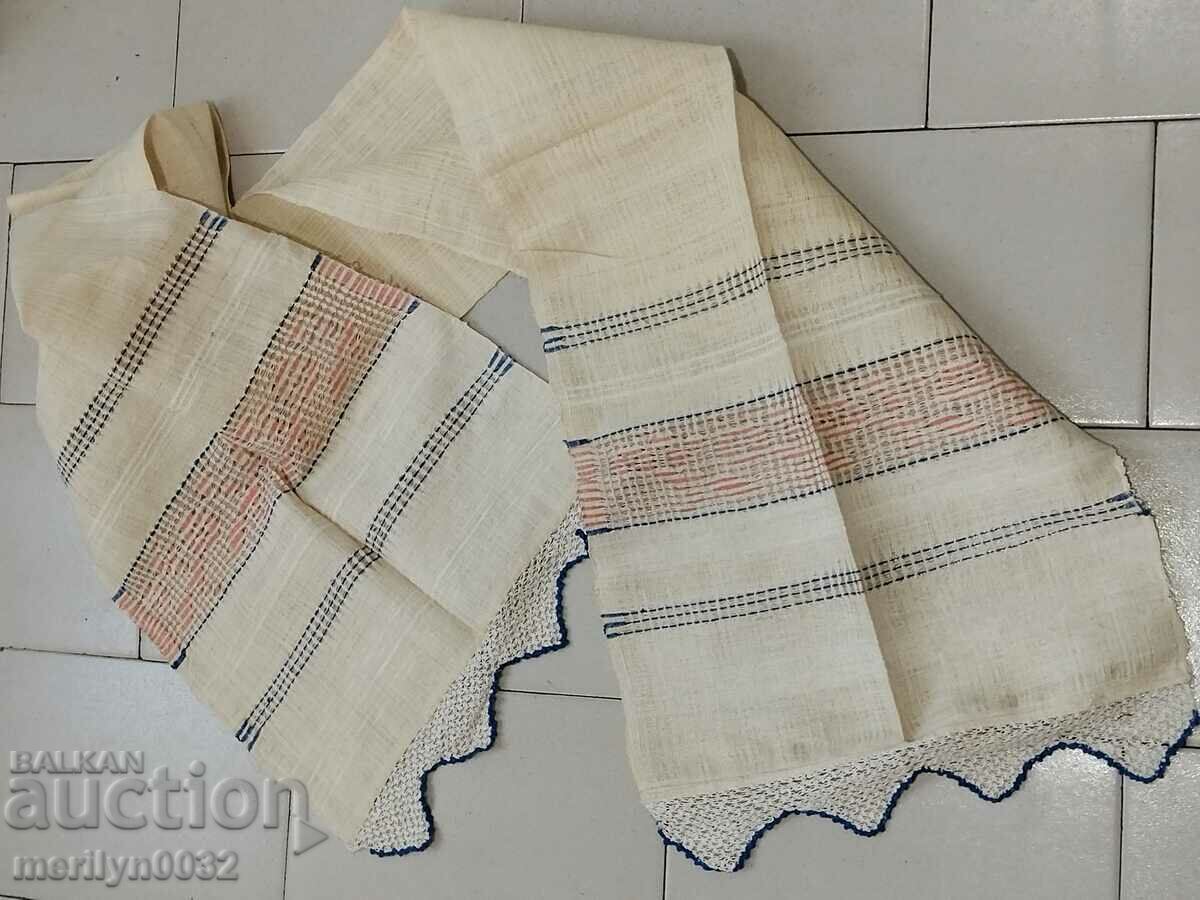 Old handwoven cloth 205/38cm kenar embroidery lace - 5 Old handwoven cloth 205/38cm kenar embroidery lace - 5