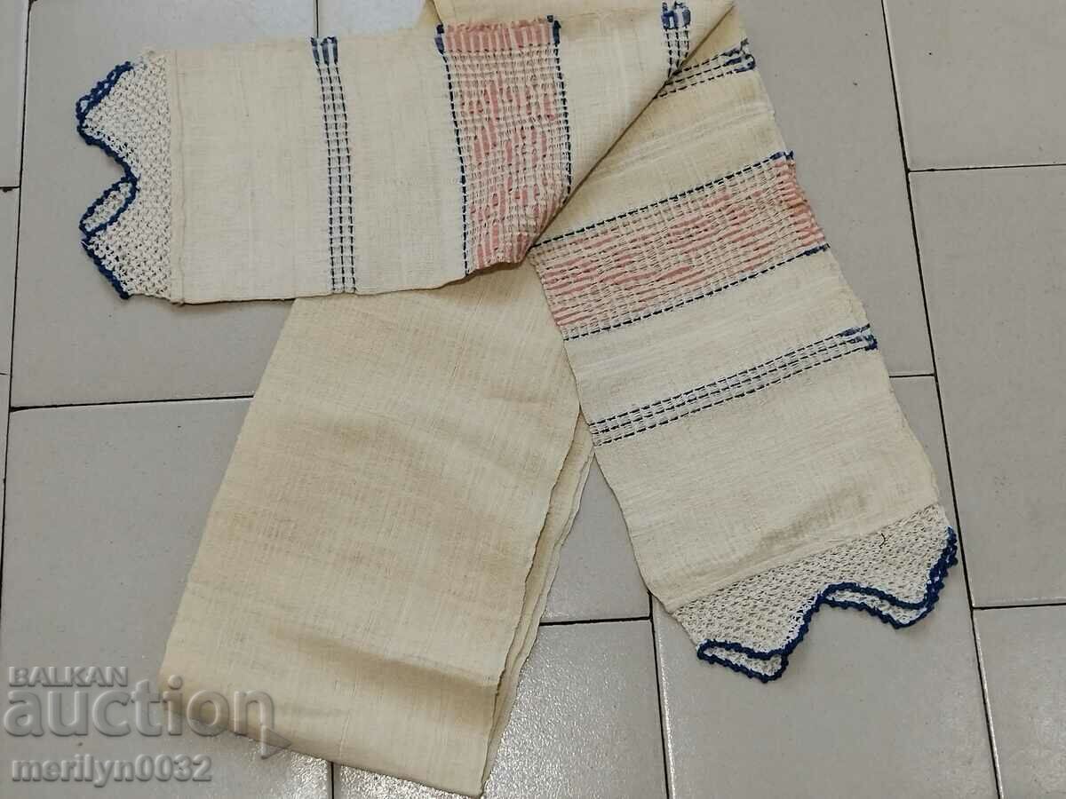 Old handwoven cloth 205/38cm kenar embroidery lace - 6 Old handwoven cloth 205/38cm kenar embroidery lace - 6