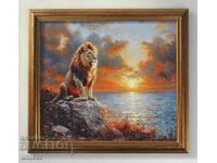 Lion on the seashore