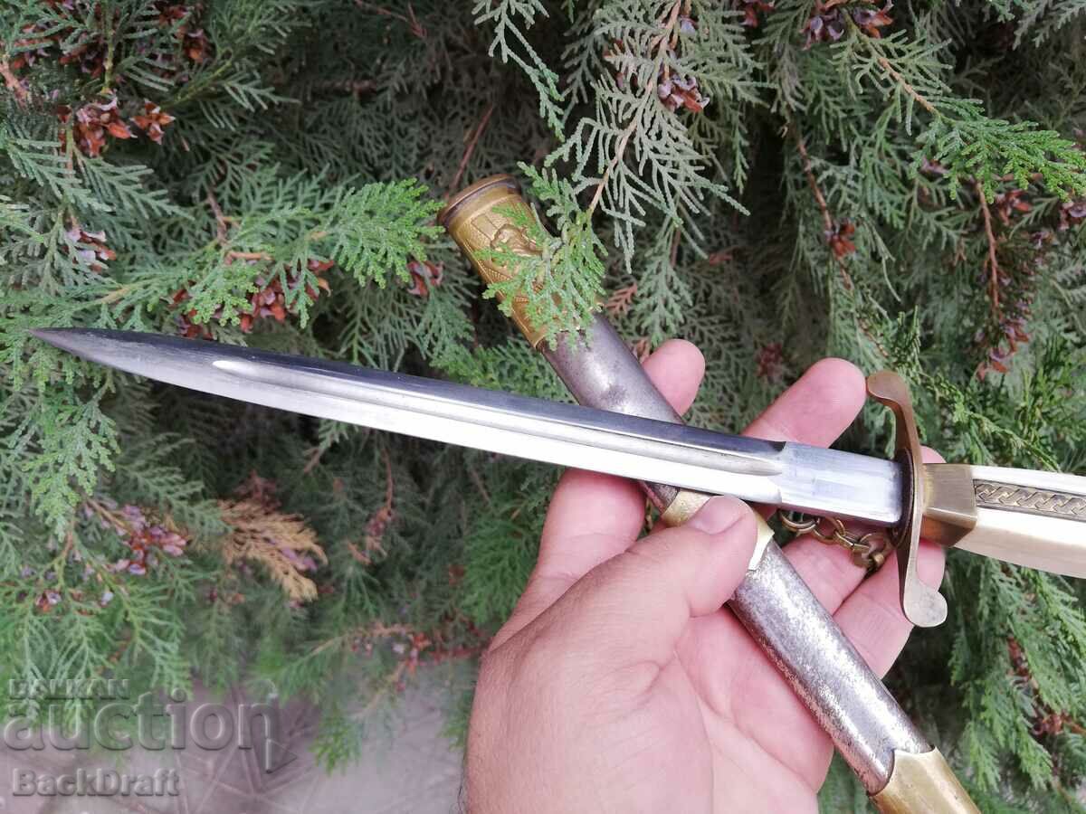 SOC BNA HABĂ DE PARADA OFIȚERULUI, CUȚIT, LAMA, PUMNAL - 5