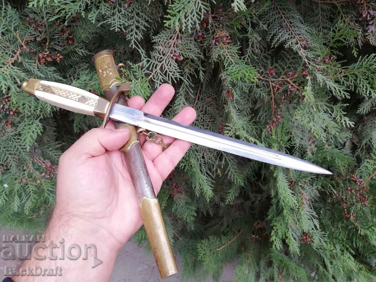 SOC BNA HABĂ DE PARADA OFIȚERULUI, CUȚIT, LAMA, PUMNAL - 6