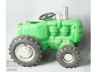 Old Russian plastic toy tractor model 24 cm