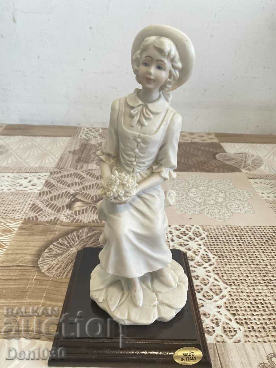 Italian beautiful alabaster figure with markings