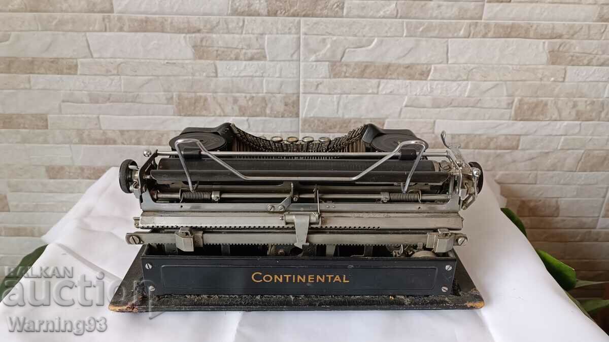 Auction Old typewriter Continental Portable - Made in Germany Auction Old typewriter Continental Portable - Made in Germany
