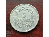 Franța 5 franci 1946