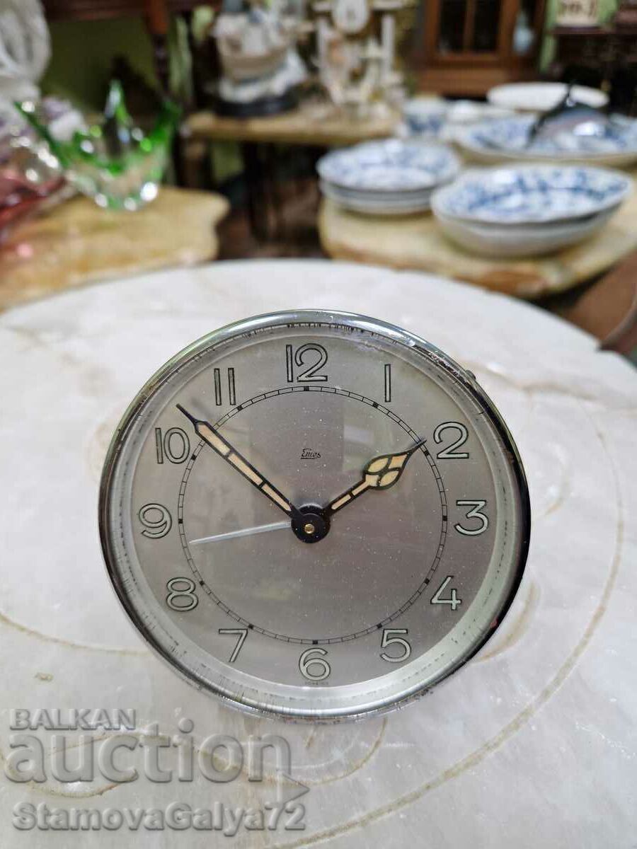 Σπάνιο συλλεκτικό αντίκα ξυπνητήρι Emes - 5