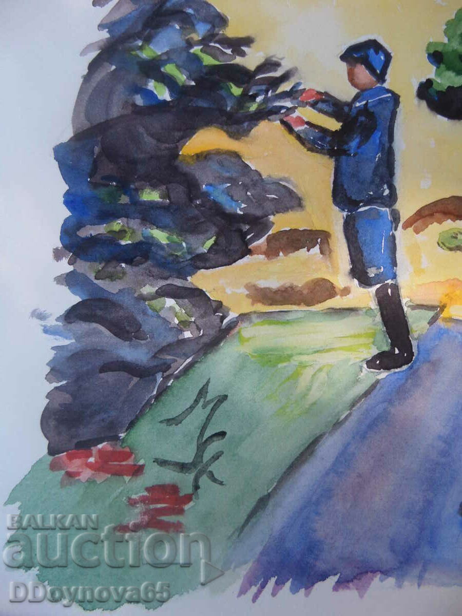 Παράδοση Κύρια ακουαρέλα Παράδοση Κύρια ακουαρέλα