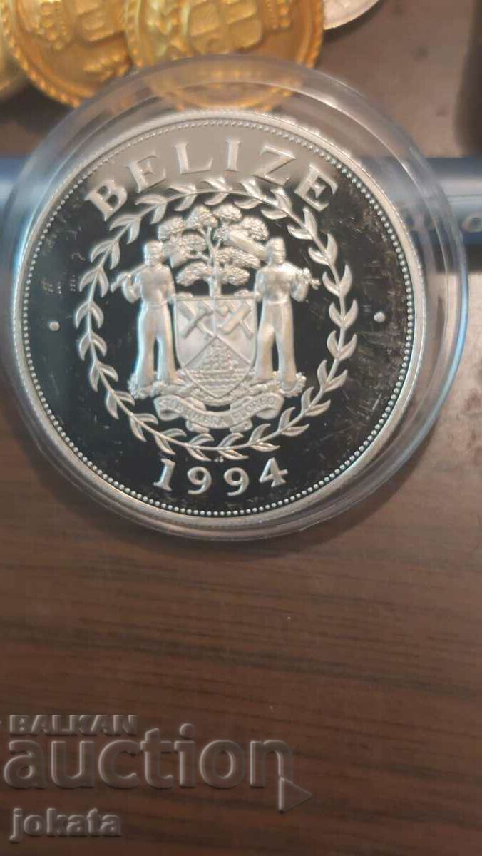 10 dollars Belize silver with price 80.00 BGN | € 40.90