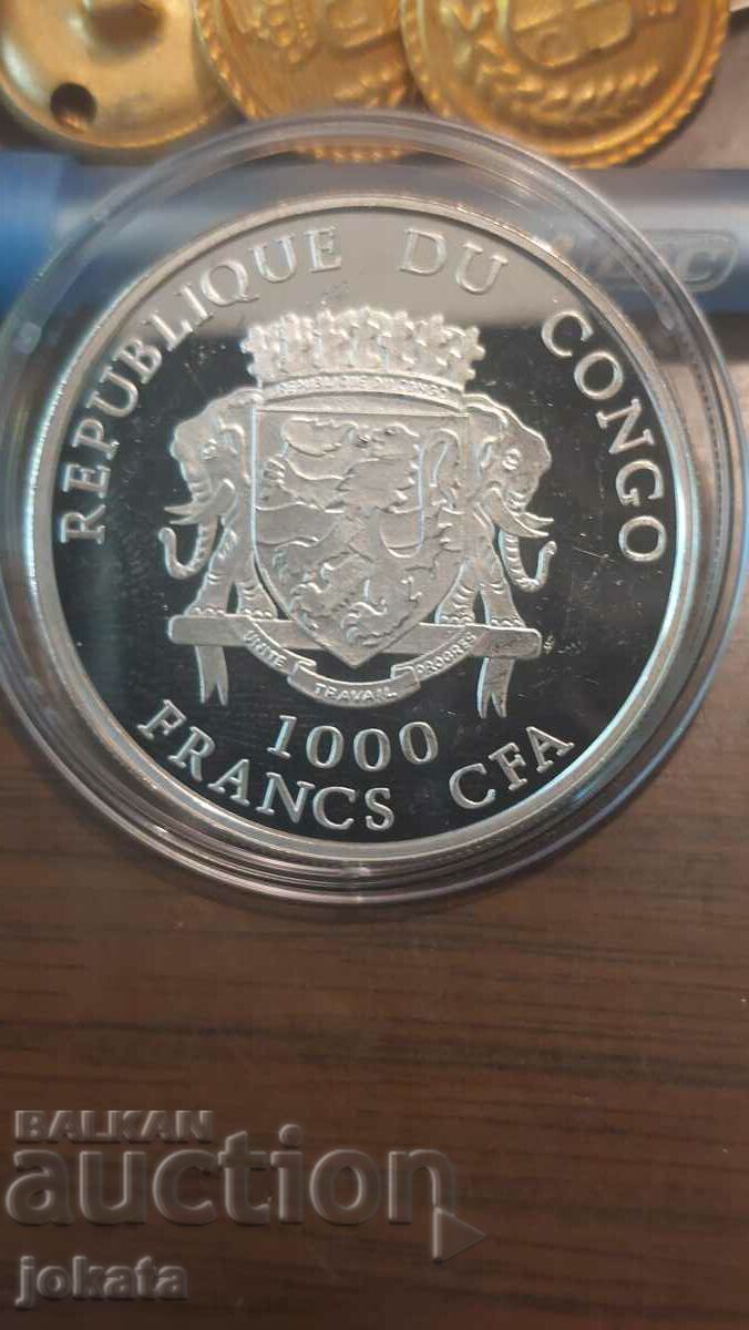 1000 Franci Argint Congo