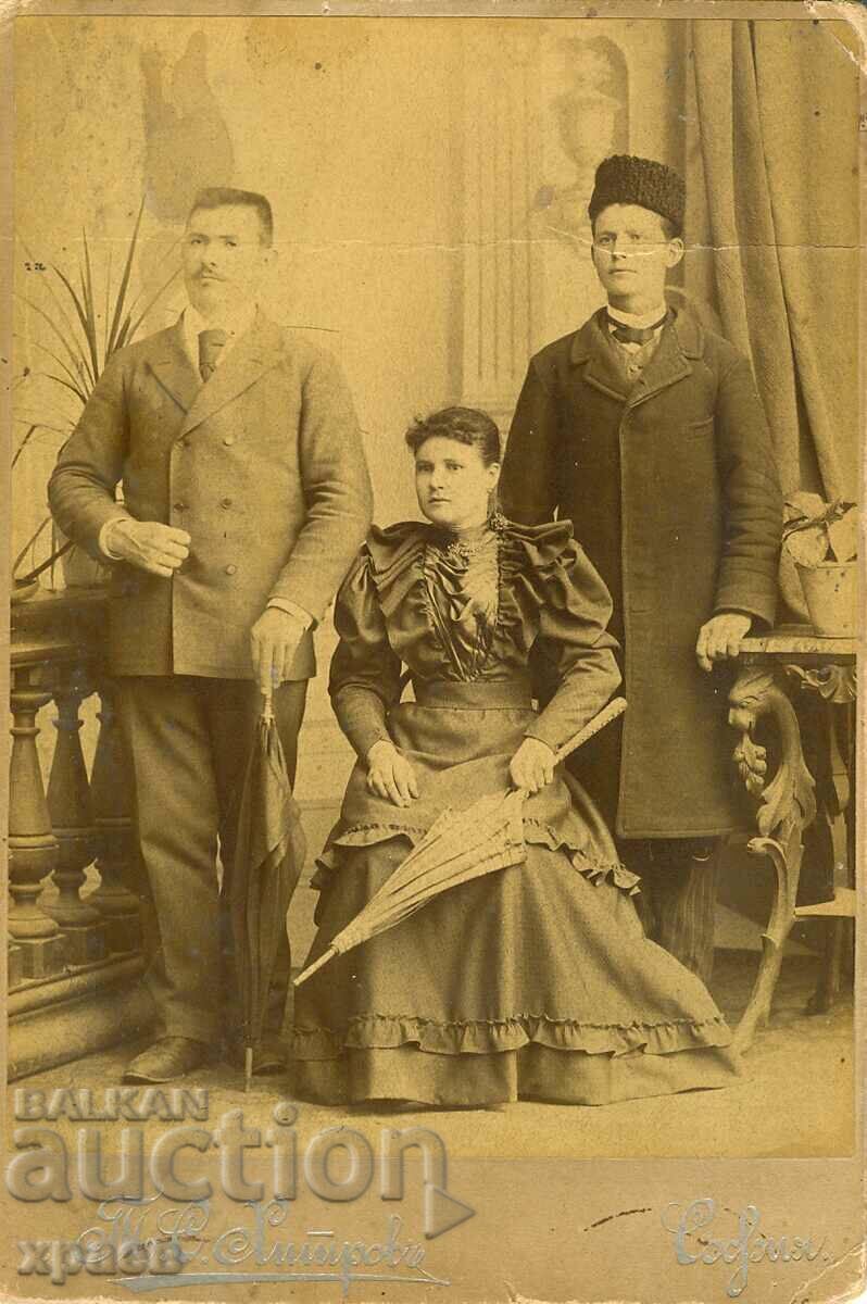 OLD PHOTO - CARDBOARD - TOMA KHITROV - SOFIA - 0209 OLD PHOTO - CARDBOARD - TOMA KHITROV - SOFIA - 0209