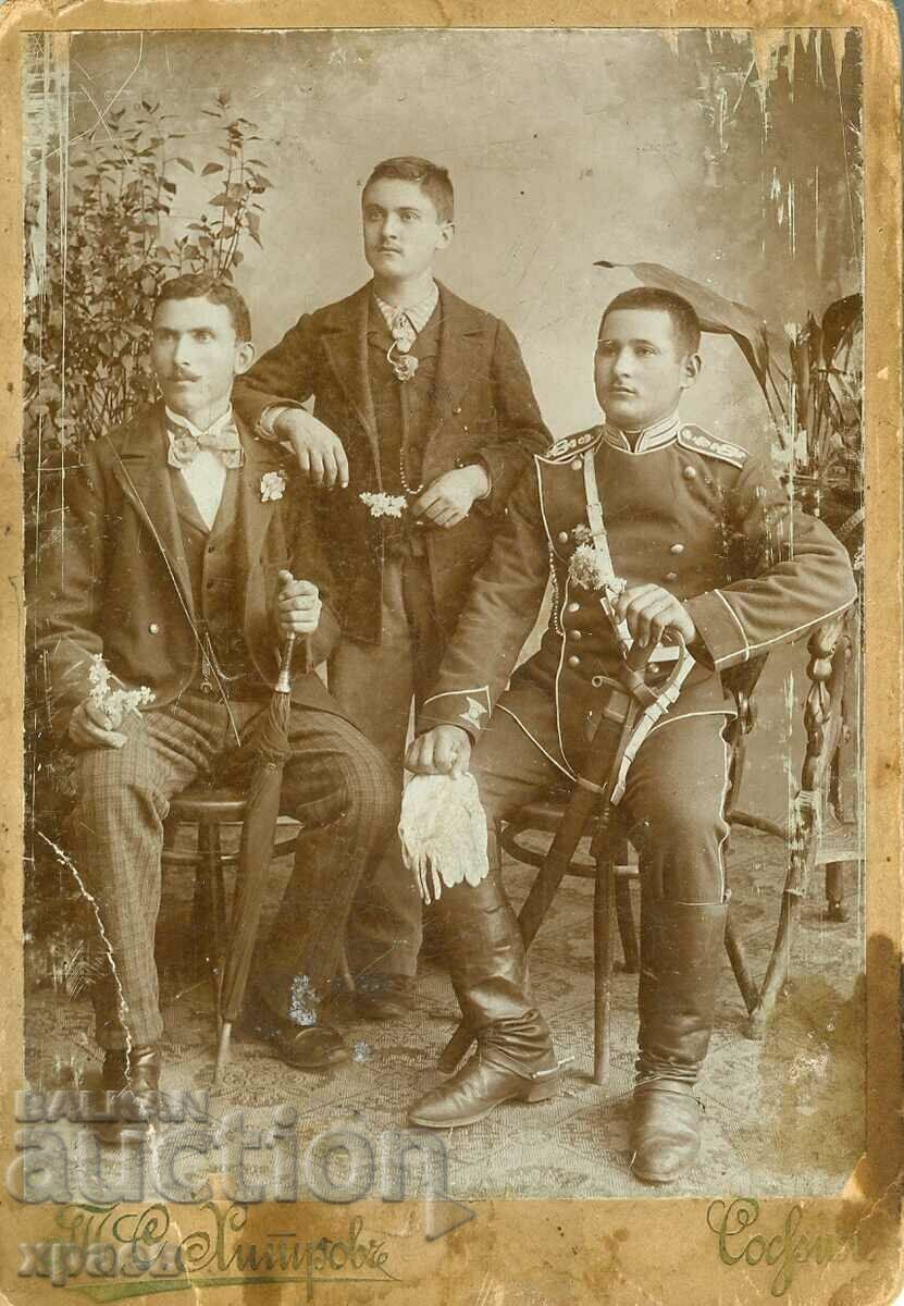 OLD PHOTO - CARDBOARD - TOMA KHITROV - SOFIA - 0810