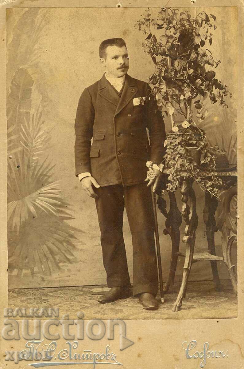 OLD PHOTO - CARDBOARD - TOMA KHITROV - SOFIA - 0581 OLD PHOTO - CARDBOARD - TOMA KHITROV - SOFIA - 0581