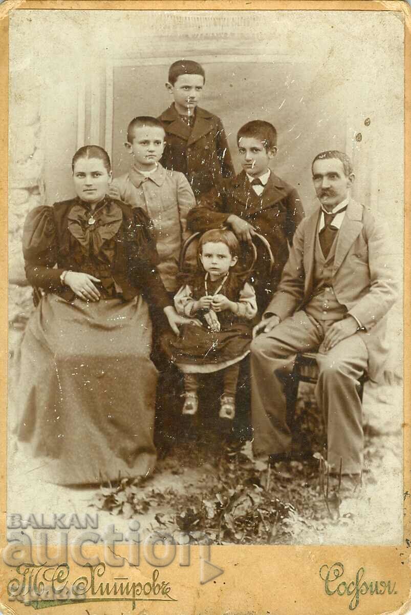 FOTO VECHE - CARTON - TOMA HHITROV - SOFIA - 1689 FOTO VECHE - CARTON - TOMA HHITROV - SOFIA - 1689