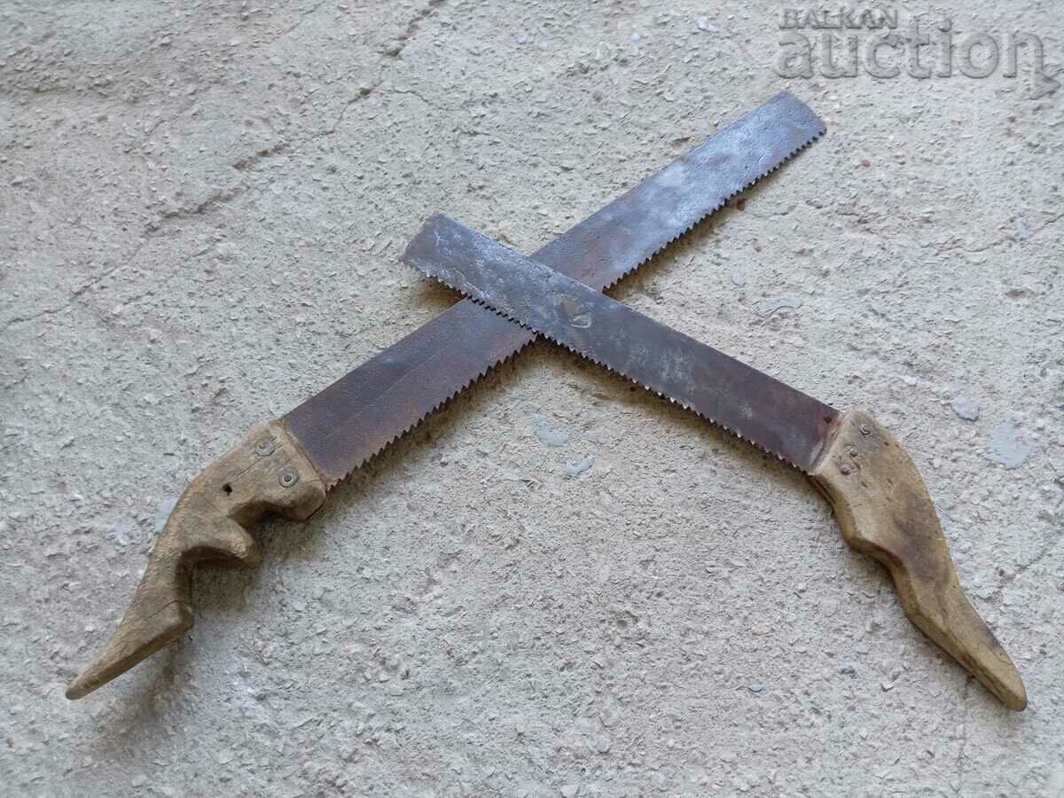 antique primitive woodworking saw lot - 6 antique primitive woodworking saw lot - 6