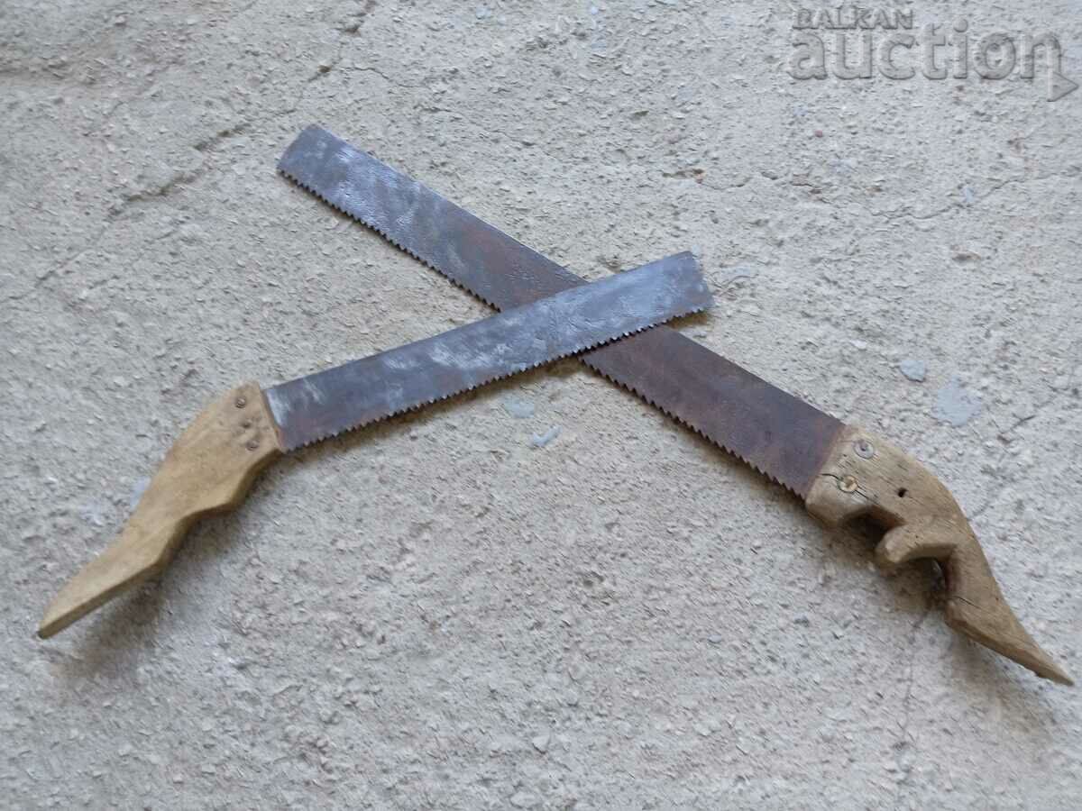 antique primitive woodworking saw lot - 7 antique primitive woodworking saw lot - 7