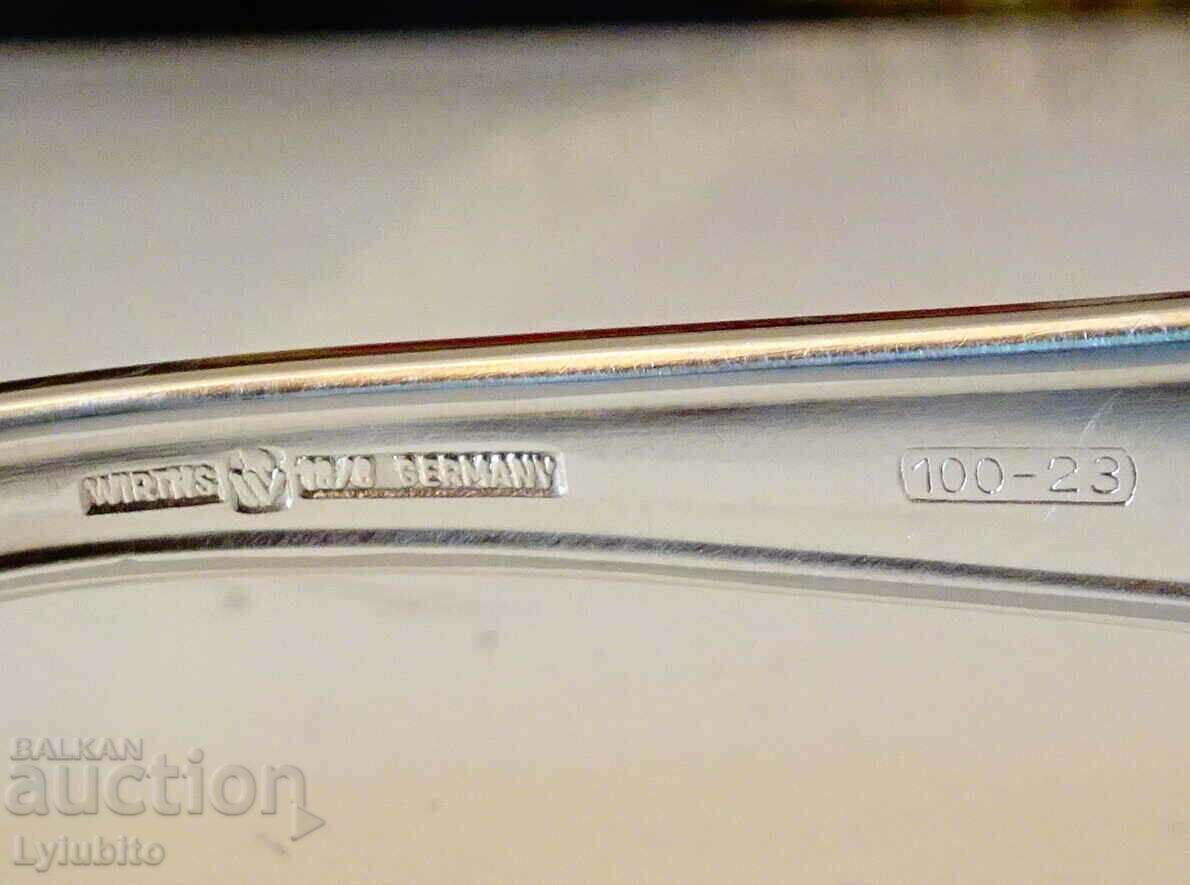 Auction Silver-plated teaspoon Paul Wirths 100 microns Auction Silver-plated teaspoon Paul Wirths 100 microns