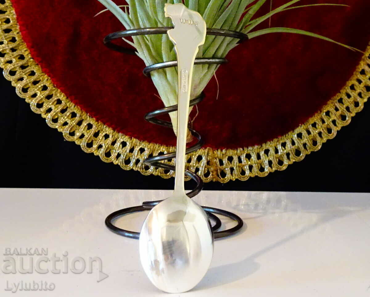 Auction Silver-plated spoon with Bear Auction Silver-plated spoon with Bear