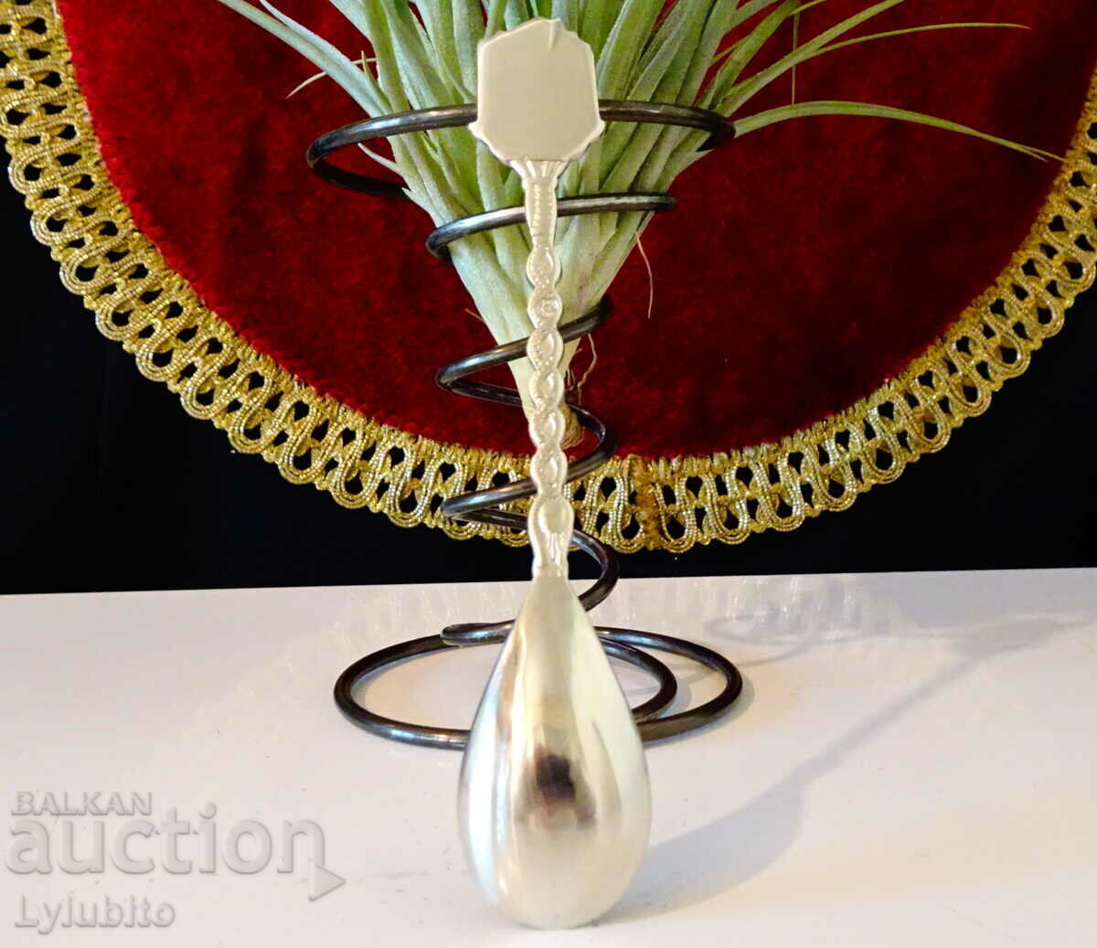 Auction  Silver plated spoon, Luxenburg.