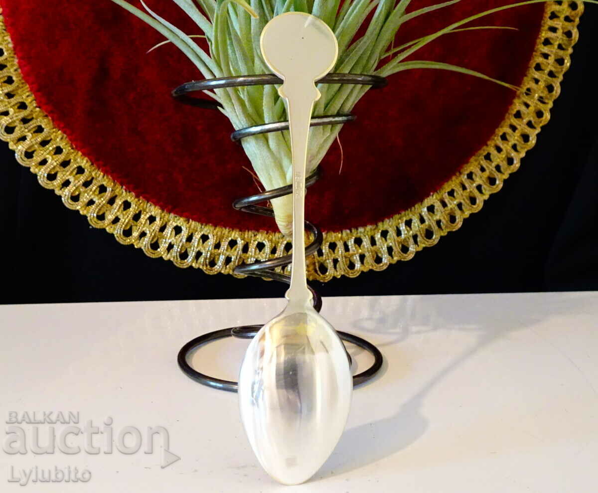 Auction Norway silver plated spoon. Auction Norway silver plated spoon.