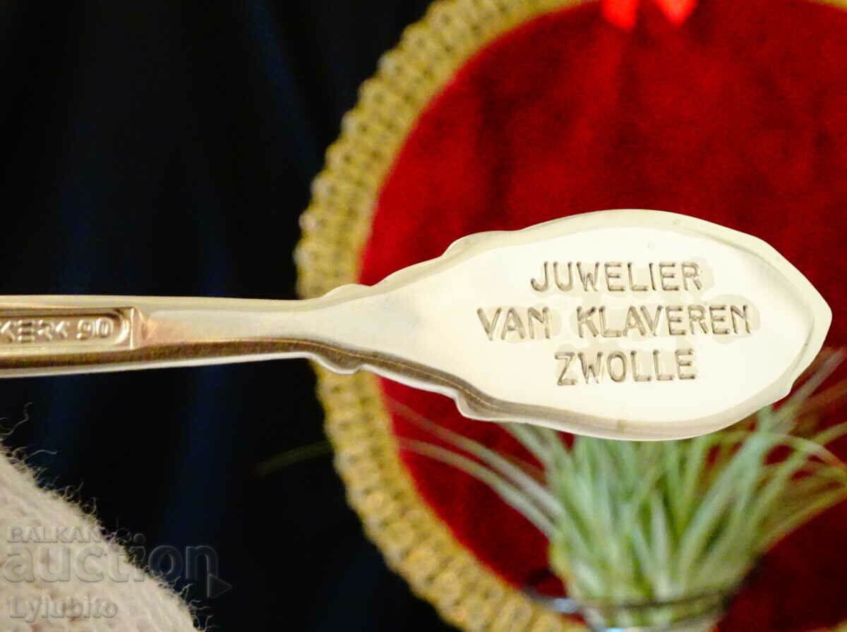 Jewelry silver-plated spoon Van Klaveren, Netherlands - 6 Jewelry silver-plated spoon Van Klaveren, Netherlands - 6