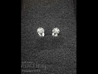 Titanium earrings with Moissanite 5mm