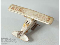 AERO Old mechanical metal model airplane toy