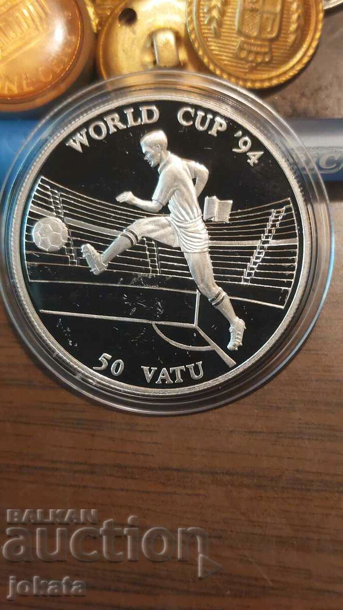 50 Vatican Vanuatu Silver