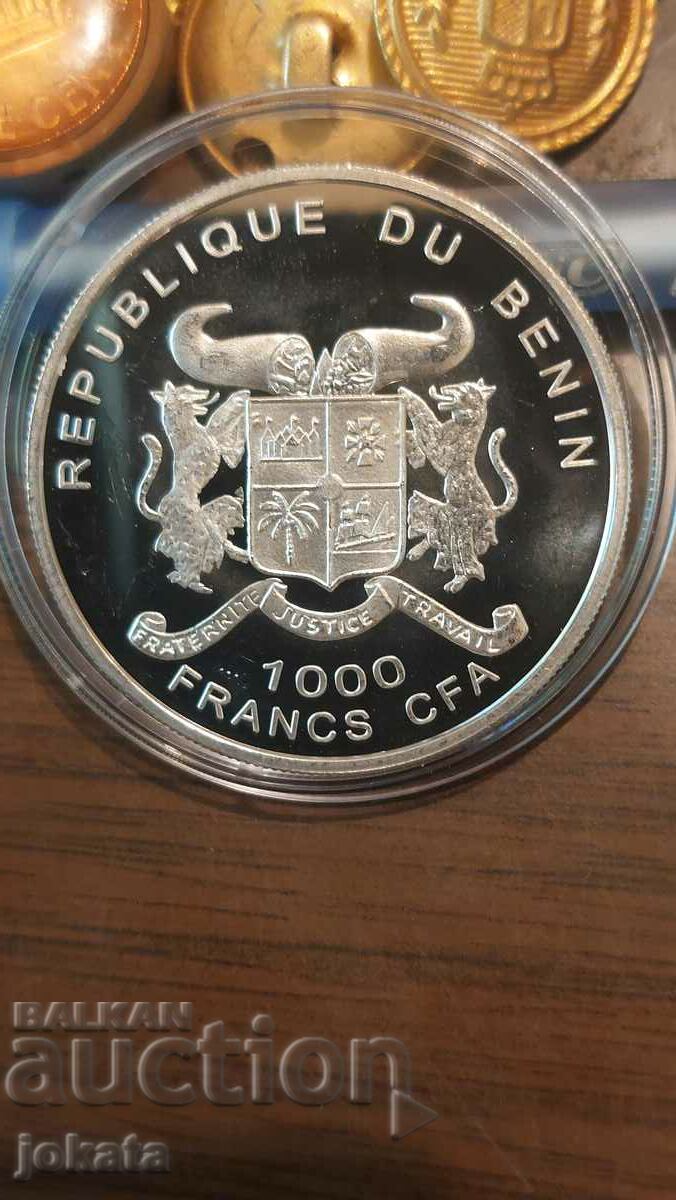 1000 franci argint Benin