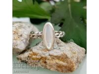 5344 Silver ring with mother-of-pearl