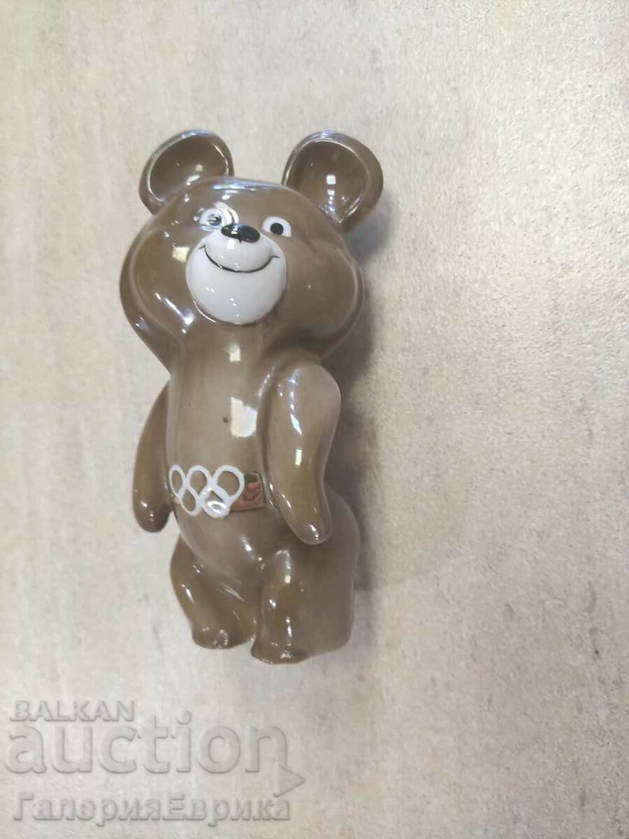 Auction Porcelain figurine Misha the Bear Olympiad 1980 Auction Porcelain figurine Misha the Bear Olympiad 1980