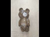 Porcelain figurine Misha the Bear Olympiad 1980