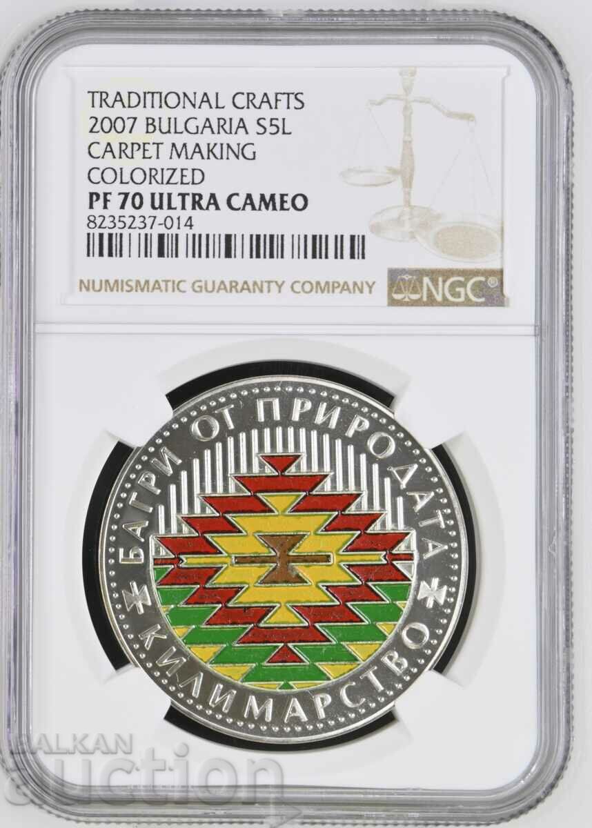 BGN 5 2007 carpeting PF 70 NGC