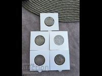 Lot of 5 coins 1923