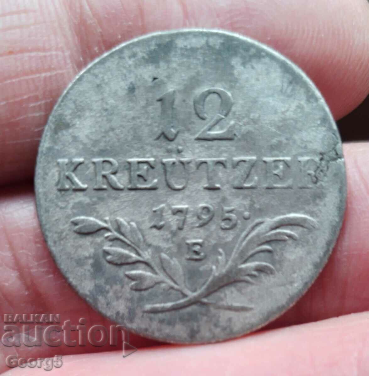 12 Кройцера 1795 E