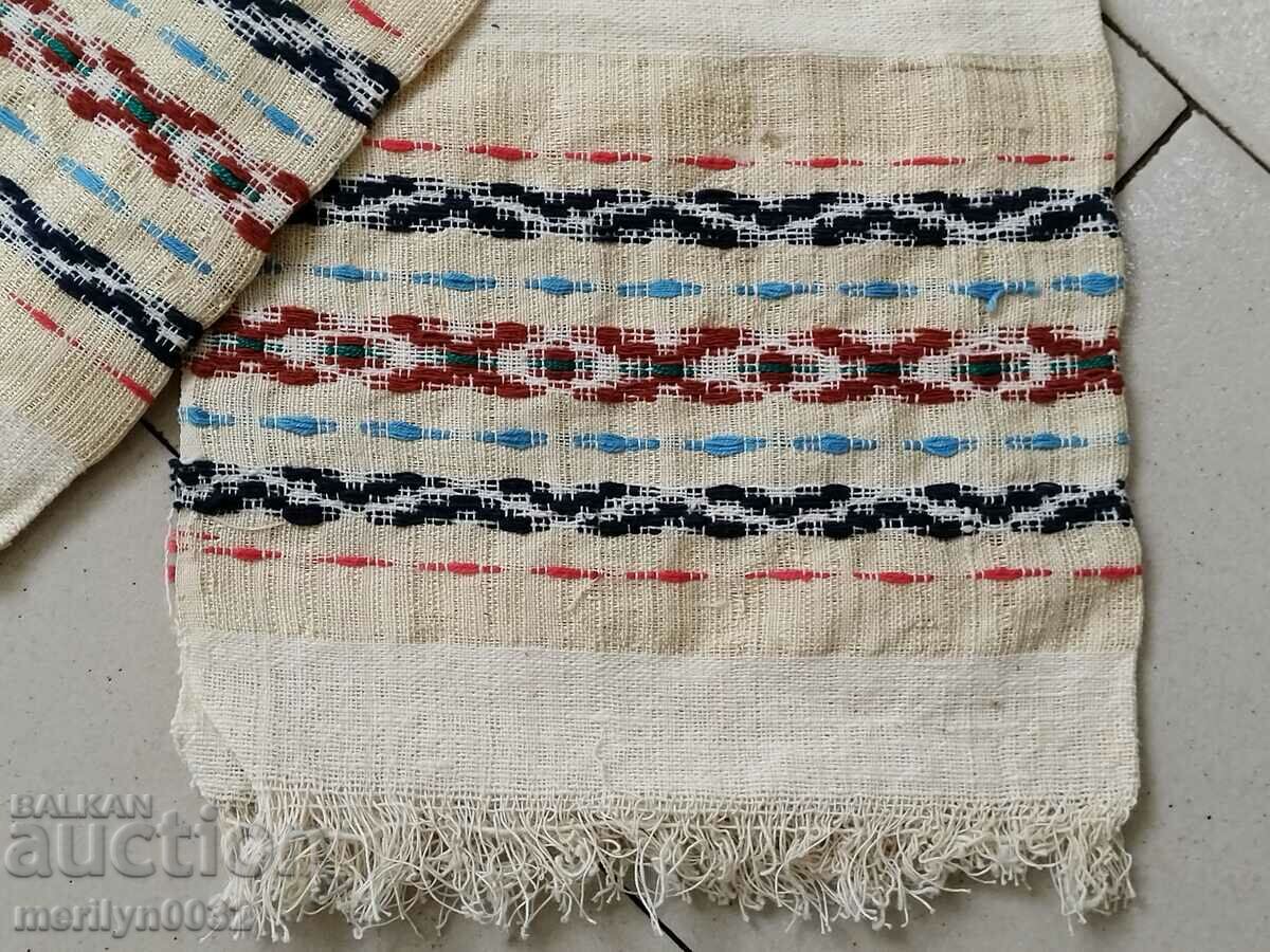 Auction  Old hand woven cloth kennar embroidery lace