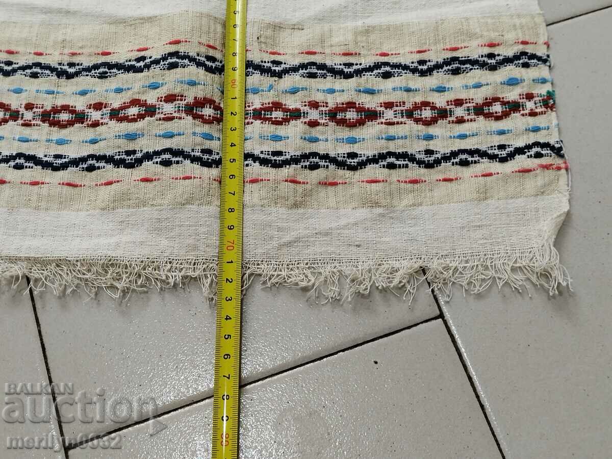 Old hand woven cloth kennar embroidery lace - 5