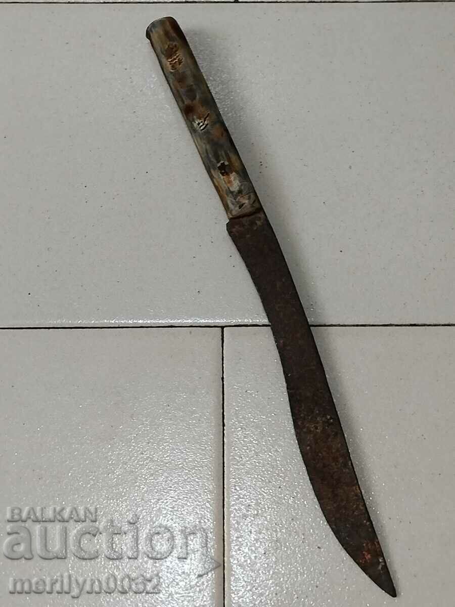 Shepherd's knife with scallions made of horn without a kaniya blade primitive with price 189.00 BGN | € 96.63