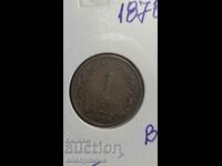 Copper coin Netherlands 1878 1 cent