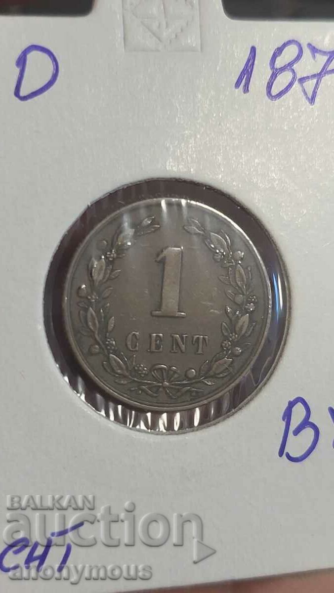 Copper coin Netherlands 1878 1 cent with price 8.00 BGN | € 4.09 Copper coin Netherlands 1878 1 cent with price 8.00 BGN | € 4.09