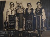 1955, FOTO veche, COSTUM, beteală, snur