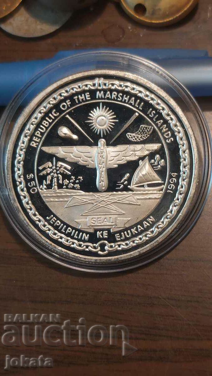 Ασήμι 50 $ Marshall Islands