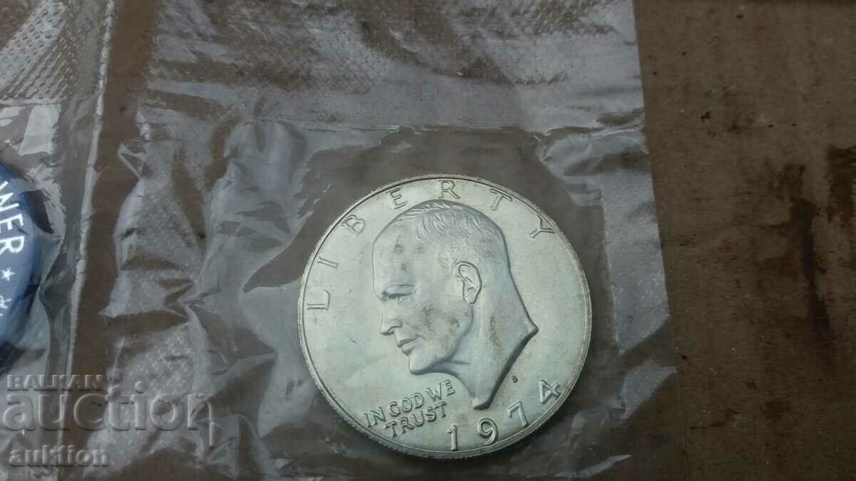 Доставка на one dolar 1974 година сребро - 1 долар Доставка на one dolar 1974 година сребро - 1 долар