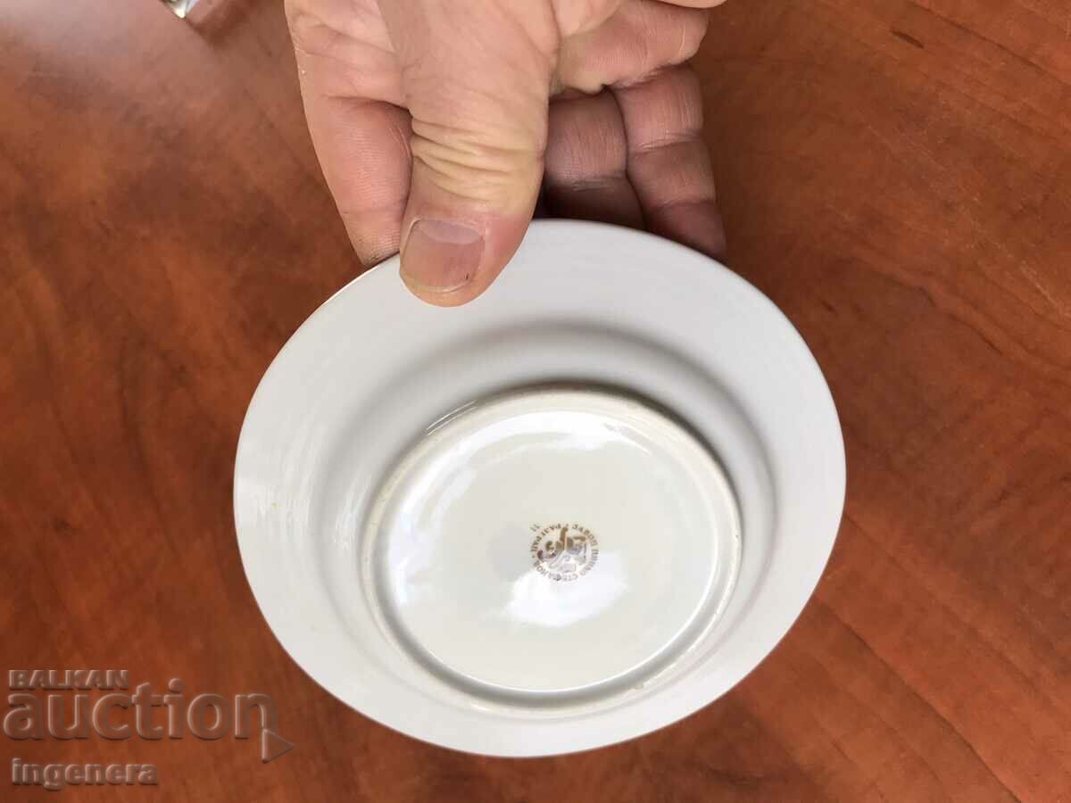 PORCELAIN CUP PLATE SET-BULGARIA - 5 PORCELAIN CUP PLATE SET-BULGARIA - 5