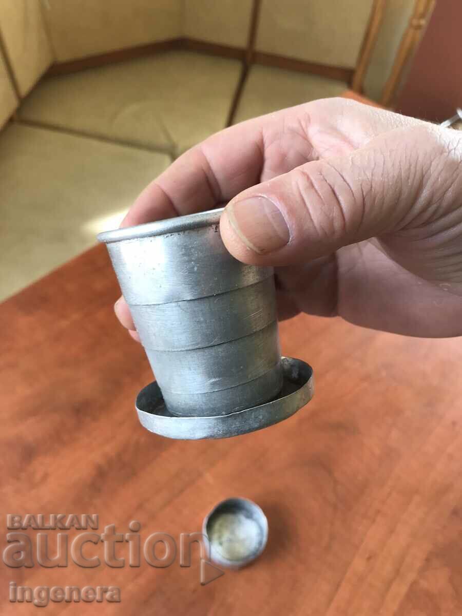 TRAVEL FOLDABLE ALUMINUM COLLECTION CUP with price 6.00 BGN | € 3.07 TRAVEL FOLDABLE ALUMINUM COLLECTION CUP with price 6.00 BGN | € 3.07