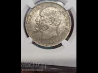 2 leva 1912. AU58 NGC