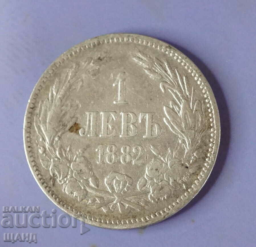 1882 Monedă 1 Lev Argint Argint Bulgaria