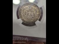 1 лев 1882 г. AU55 NGC