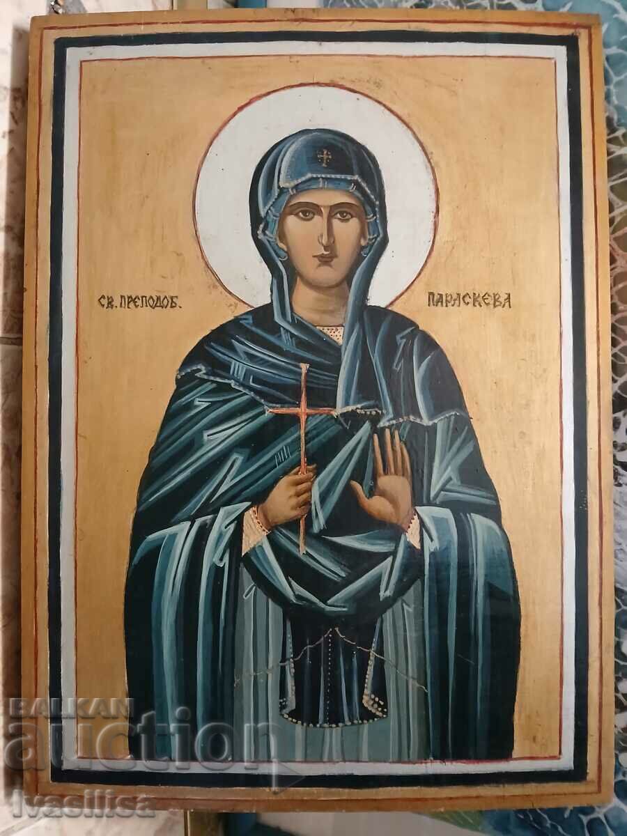 Author's painted icon St. Paraskeva.