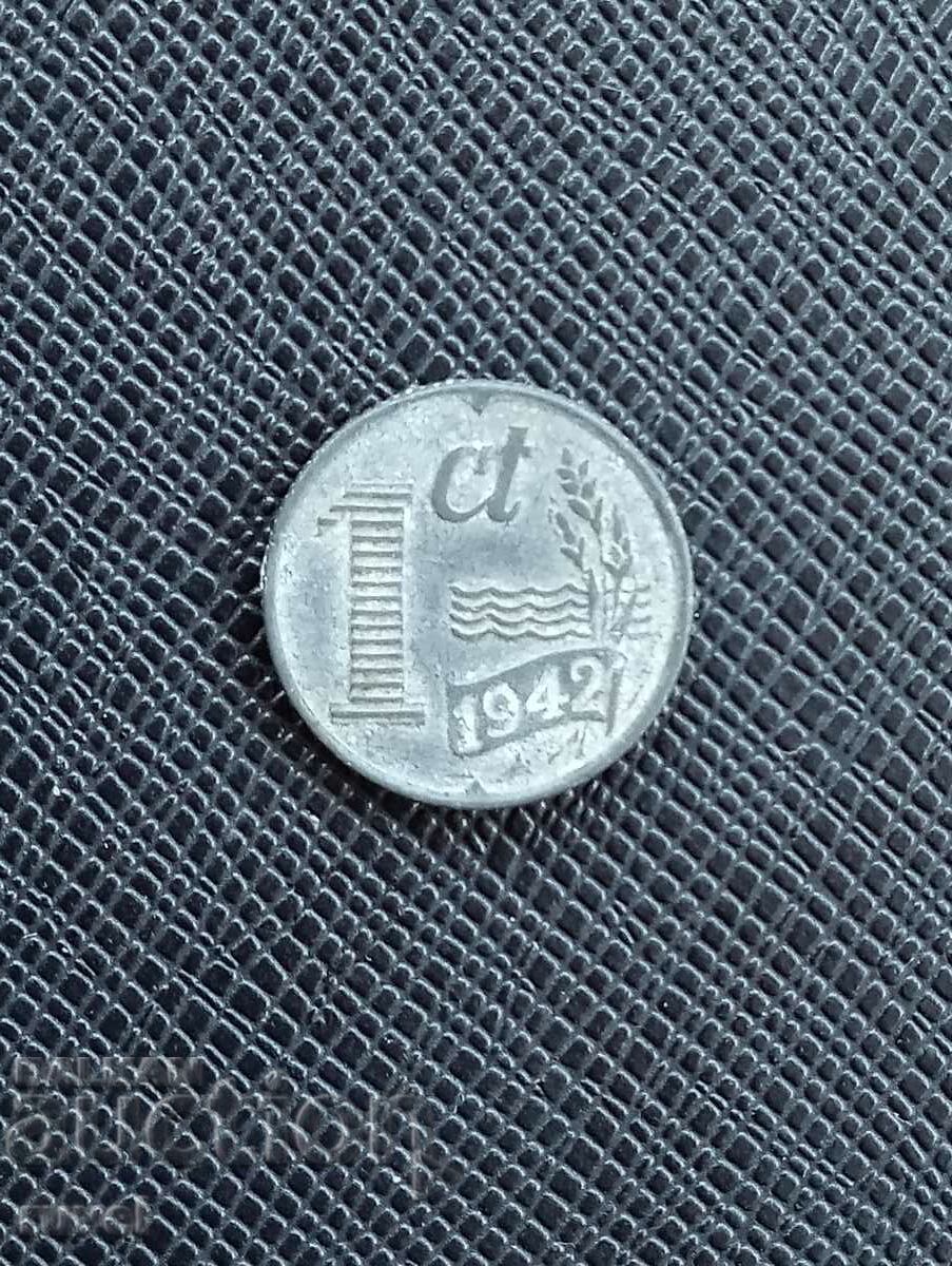 Нидерландия 1 цент 1942 г. Нидерландия 1 цент 1942 г.